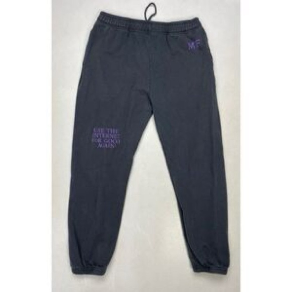 NWOT Mayfair Sweatpants pants use the Internet for good again Size S/M